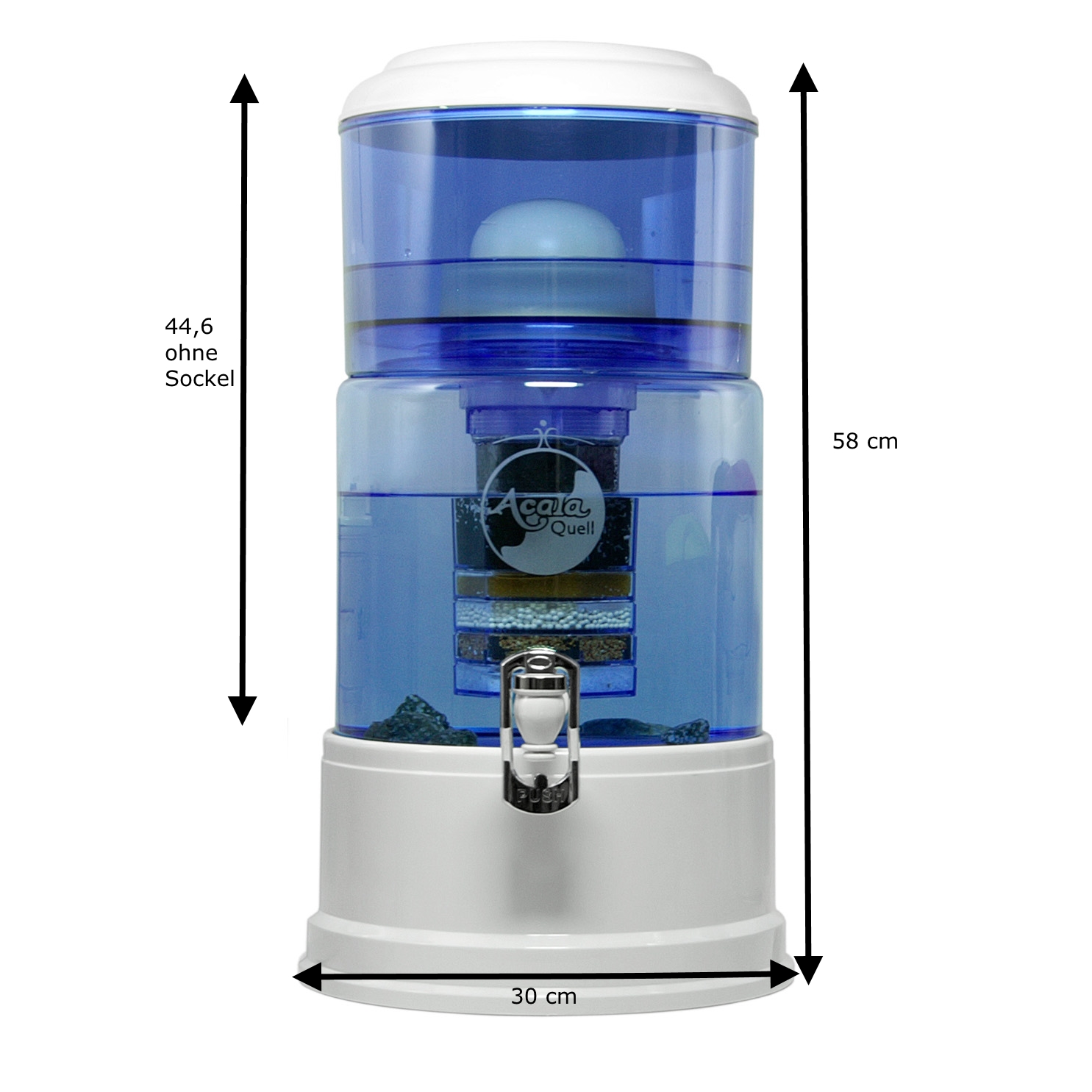 Acalaquell Grande Trinkwasser In Bester Qualitat In 10 Liter Glastank