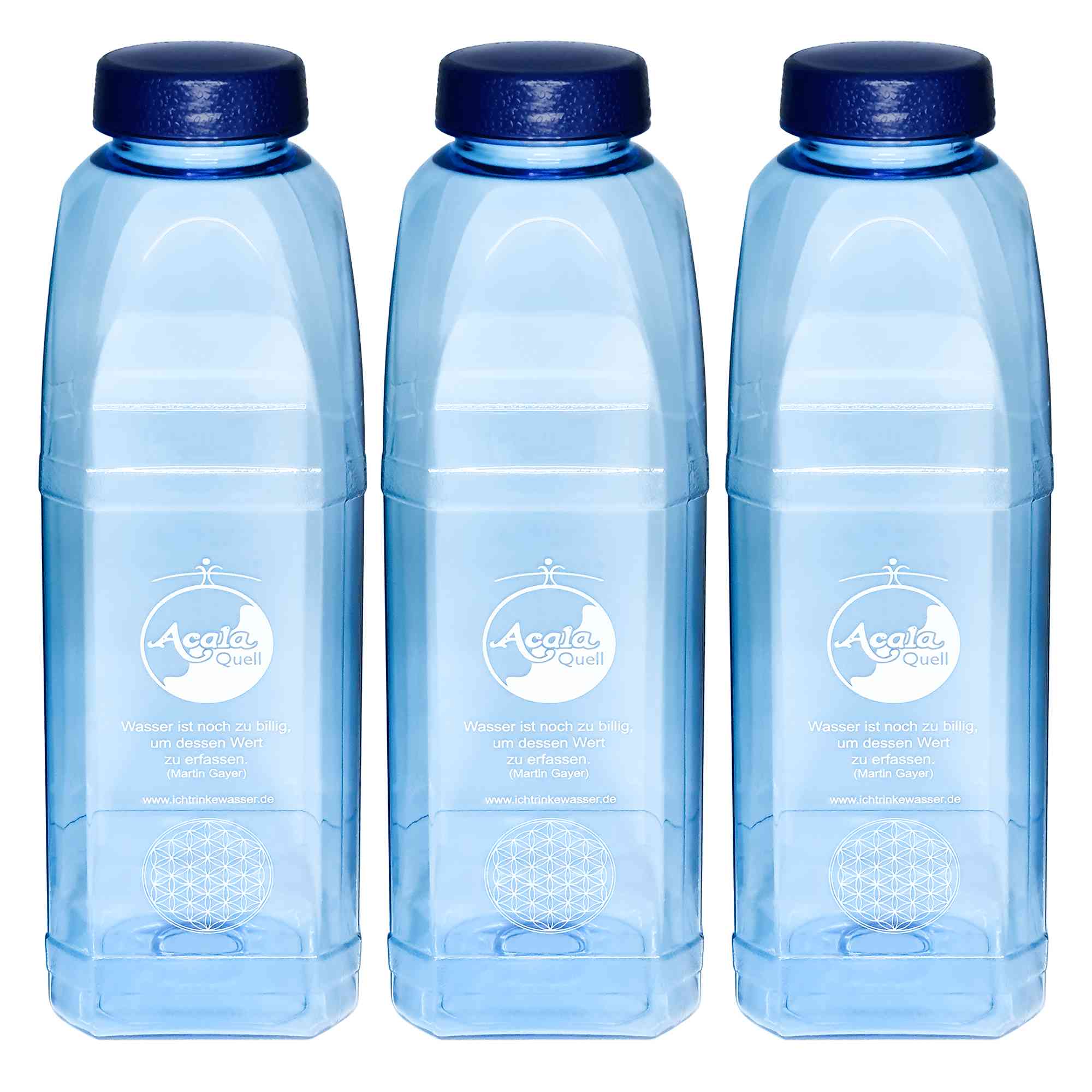 Trinkflasche 1 Liter Kohlen Bpa-Frei Tritan Wasserflasche Mit Zeitmarkierungen 